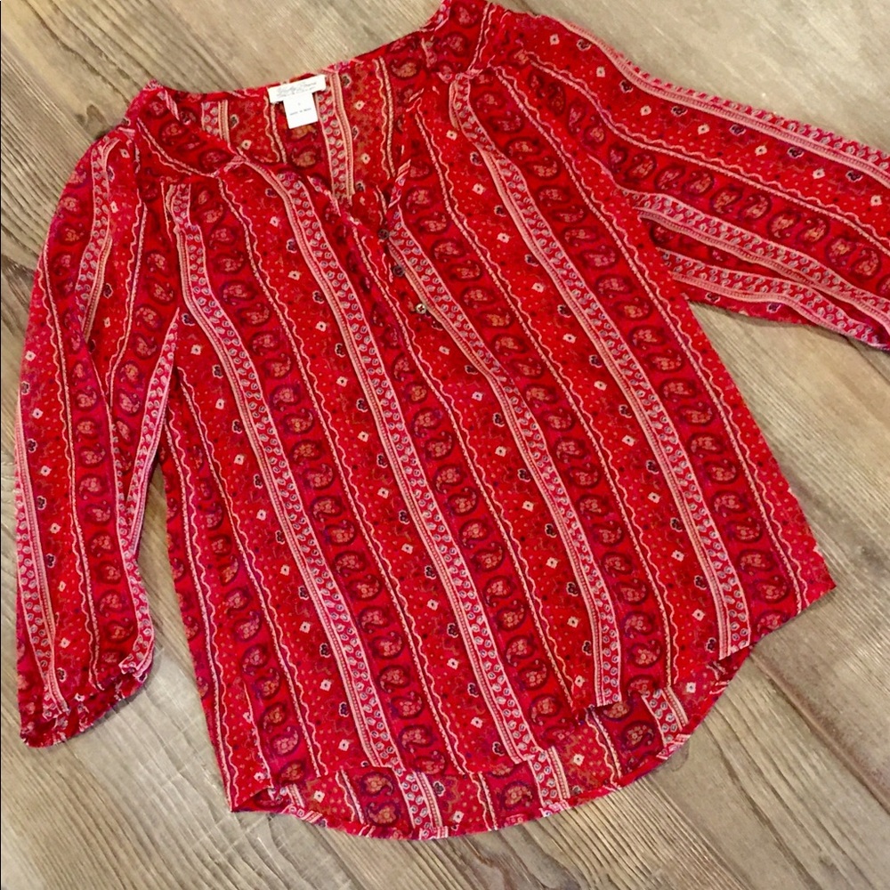 Lucky Brand Sheer Overlay - Picture 1 of 4
